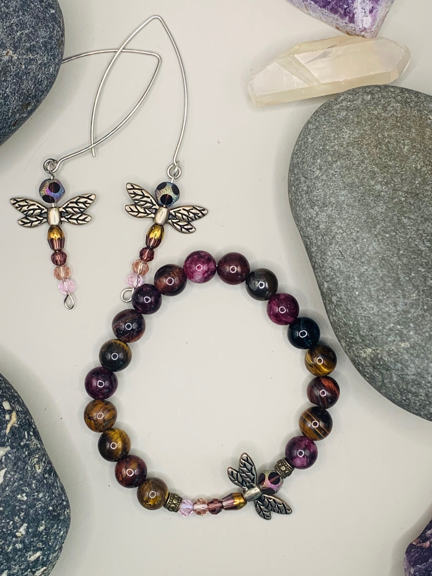 Dragonfly Bracelet and Matching Earrings offers